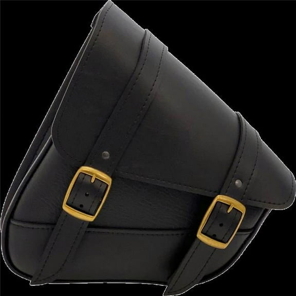 Willie & Max Luggage 59776-08 Brass Monkey Triangulated Swingarm Bag - Black