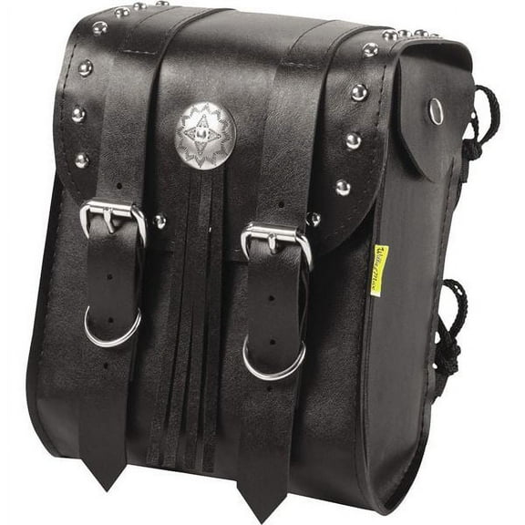 Willie & Max Universal American Classic Sissy Bar Bag (8 in L x 10 in W x 4.5 in H) - Black