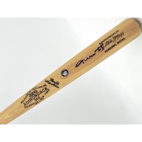 Willie Mays Autographed Blonde Adirondack Player Model Baseball Bat San Francisco Giants PSA/DNA #B74973