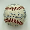 thumbnail image 1 of Willie Mays Willie Mccovey Sandy Koufax Hall Of Fame Multi Signed Baseball JSA, 1 of 9