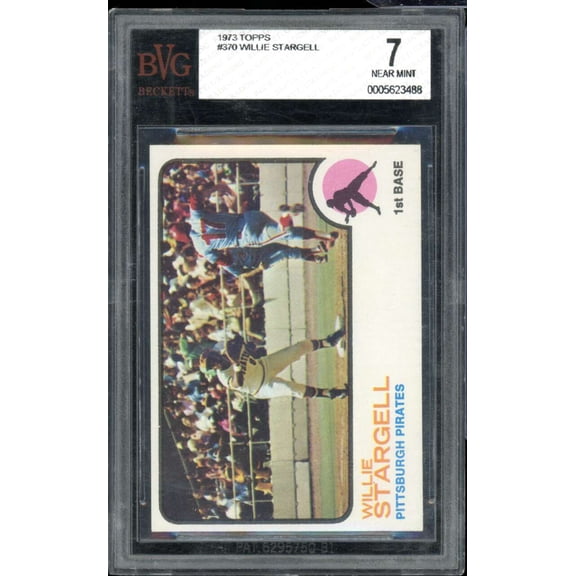 Willie Stargell Card 1973 Topps #370 BGS BVG 7