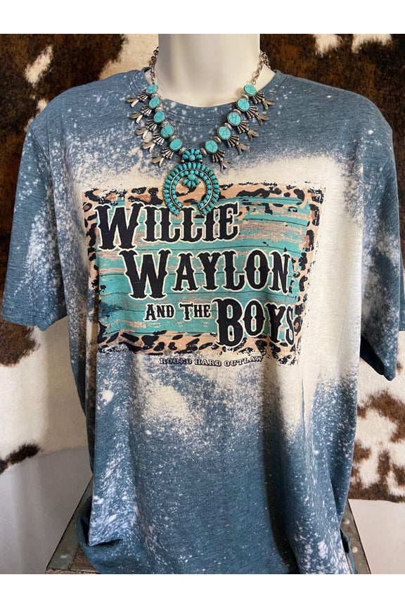 Willie, Waylon  The Boys Western Graphic Tee l Unisex Jersey Short Sleeve Tee