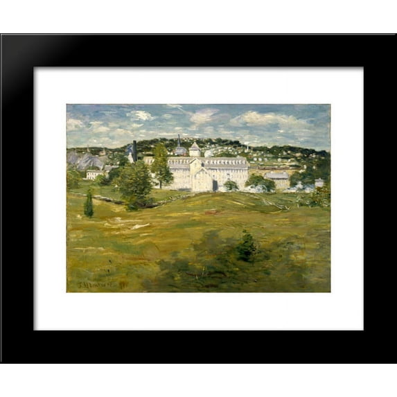Willimantic Thread Factory 20x24 Framed Art Print by Julian Alden Weir