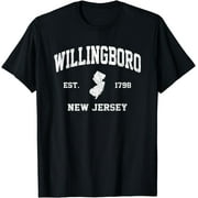 Willingboro New Jersey NJ vintage state Athletic style T-Shirt