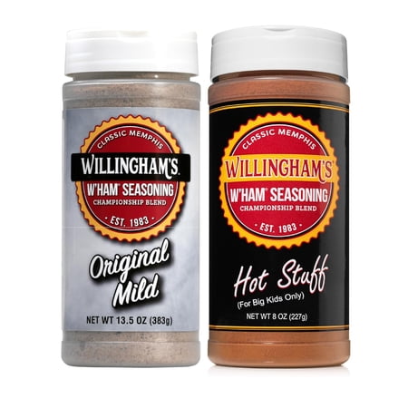Willingham's Original Mild and Hot Seasoning - 13.5 oz Each