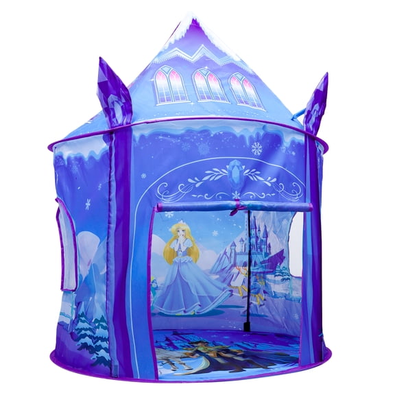 Willingheart Princess Play Tent for Girls Ice Castle Imaginative Fairy Tale Pretend Game Playhouse Indoor Outdoor Pop Up Kids Tent Toy Gift for Children Toddlers Festival Birthday Party