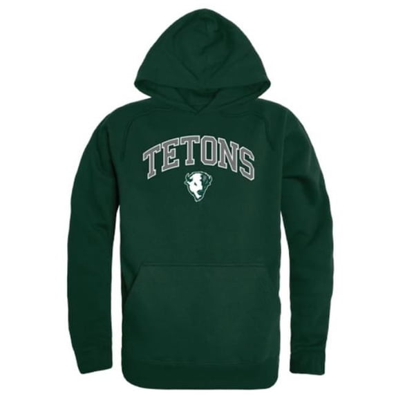 Williston State College Tetons Campus Hoodie, Forest Green - Small