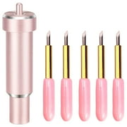 Willkey Deep Cut Blade with Hosing 60 Degree Sharp Deep Point Blade Foam Chipboard Leather Cutting Tool for Cricut Explore 3 / Air 2 / Air / One / Cricut Maker 3 / Maker
