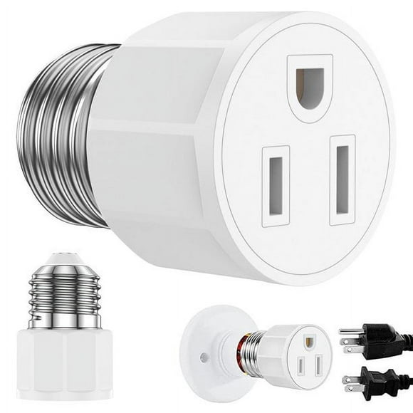 Light Bulb Socket Adapter 3 Prong