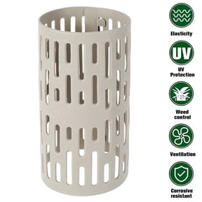 Willkey Tree Trunk Protector Expandable Mesh Tree Guard Weather-Proof Reusable Flexible Tree Protection Fence