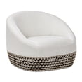 thumbnail image 1 of Willow 35.5" Upholstered Woven Patio Deep Seating Armchair Wheat Beige, 1 of 7