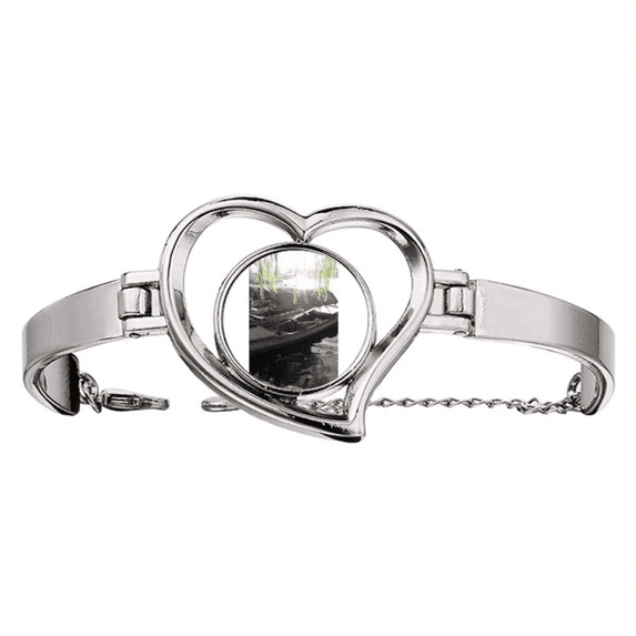 Willow And Prow Art Deco Fashion Bracelet Heart Jewelry Wire Bangle