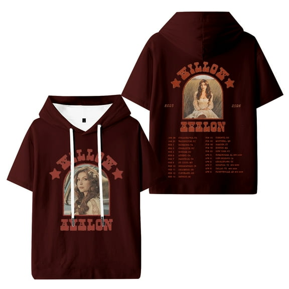 Willow Avalon Tour 2025 Hooded Short Sleeved Shirt Hip Hop Hoody Men Women Tshirt
