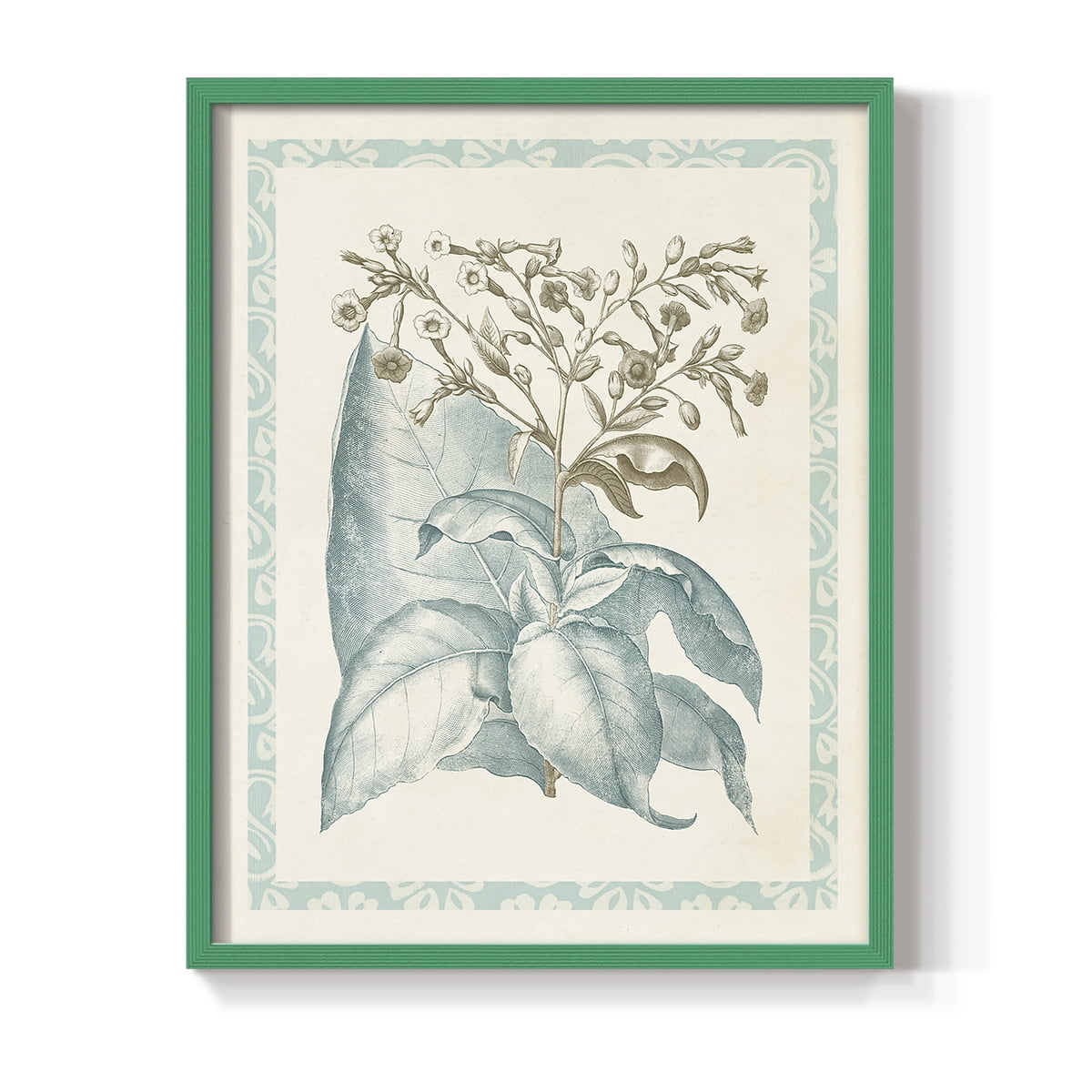 Willow Blue Besler I Framed Print - Solid Wood in Single Picture Frame Solid Wood 2 Framed Print