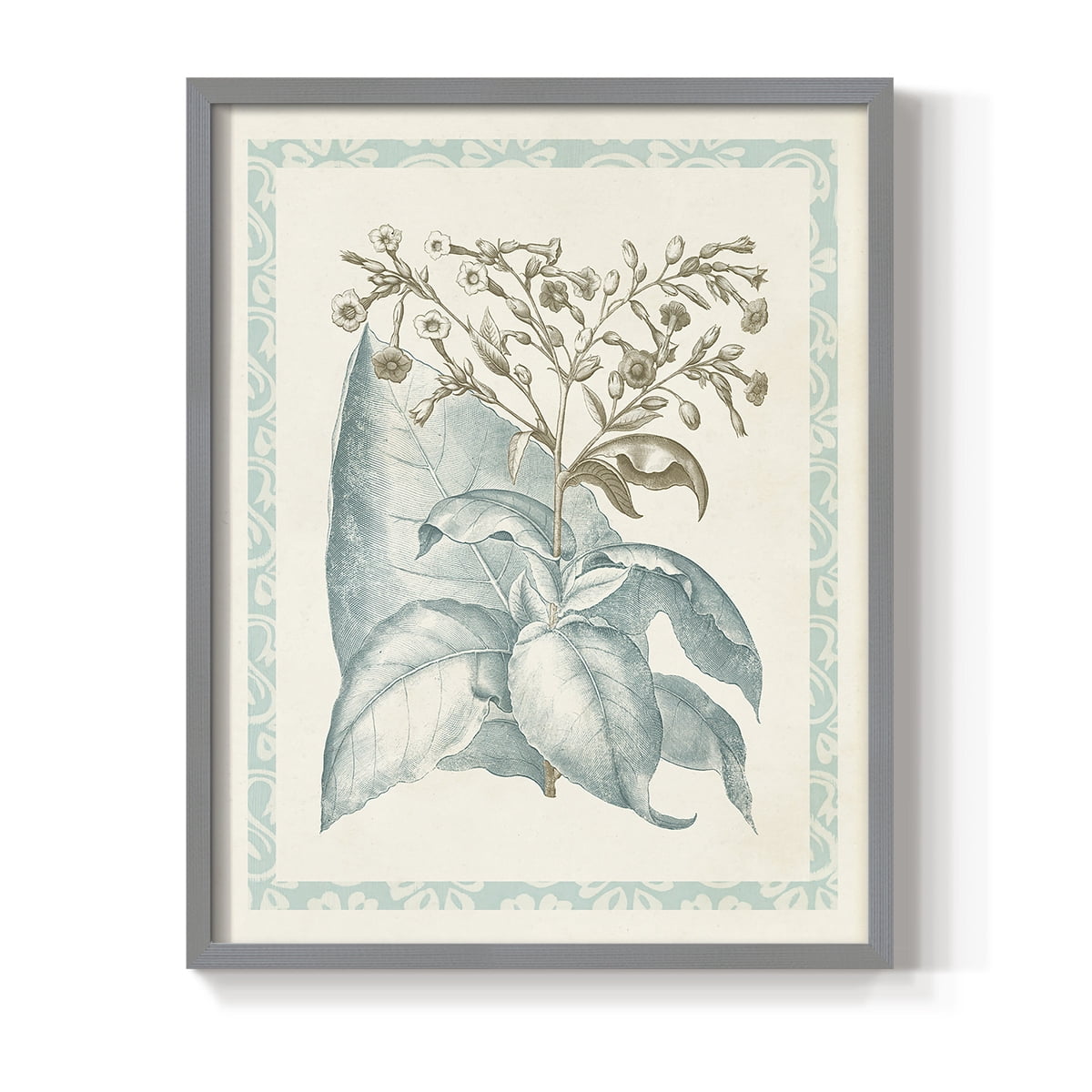 Willow Blue Besler I Framed Print - Solid Wood in Single Picture Frame Solid Wood 2 Framed Print