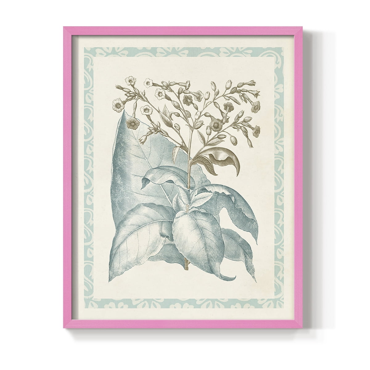 Willow Blue Besler I Framed Print - Solid Wood in Single Picture Frame Solid Wood 2 Framed Print