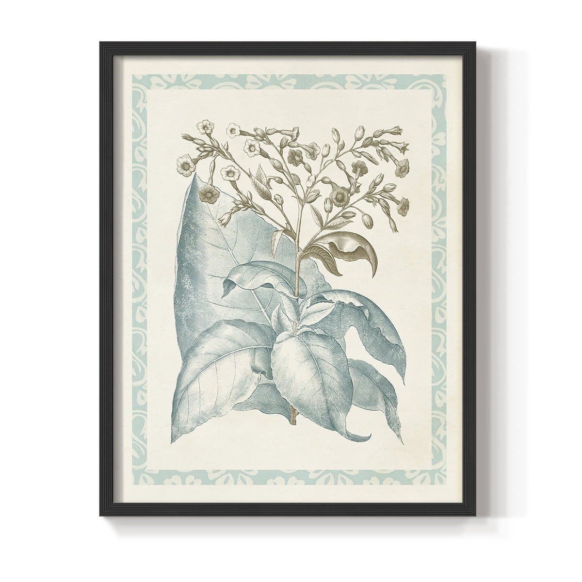 Willow Blue Besler I Framed Print - Solid Wood in Single Picture Frame Solid Wood 2 Framed Print