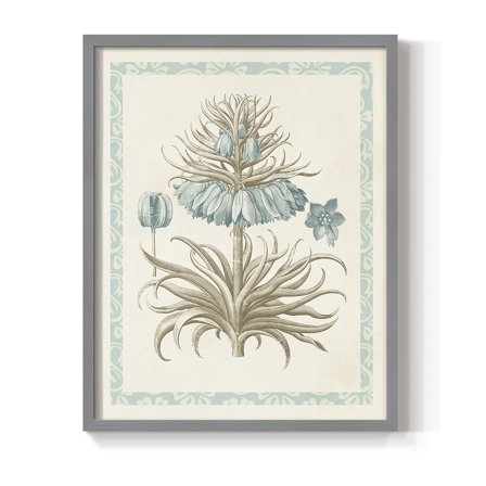 Willow Blue Besler II Framed Print - Solid Wood in Single Picture Frame Solid Wood 2 Framed Print