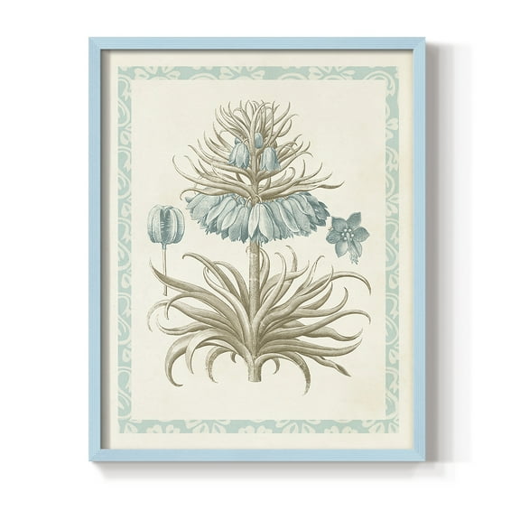 Willow Blue Besler II Framed Print - Solid Wood in Single Picture Frame Solid Wood 2 Framed Print