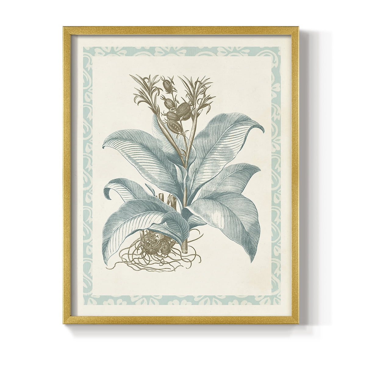 Willow Blue Besler III Framed Print - Solid Wood in Single Picture Frame Solid Wood 2 Framed Print