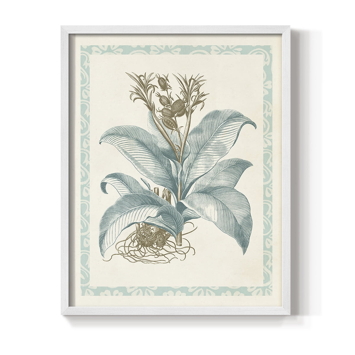 Willow Blue Besler III Framed Print - Solid Wood in Single Picture Frame Solid Wood 2 Framed Print