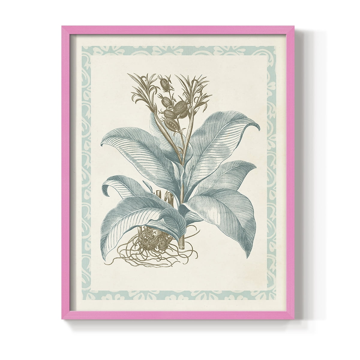 Willow Blue Besler III Framed Print - Solid Wood in Single Picture Frame Solid Wood 2 Framed Print