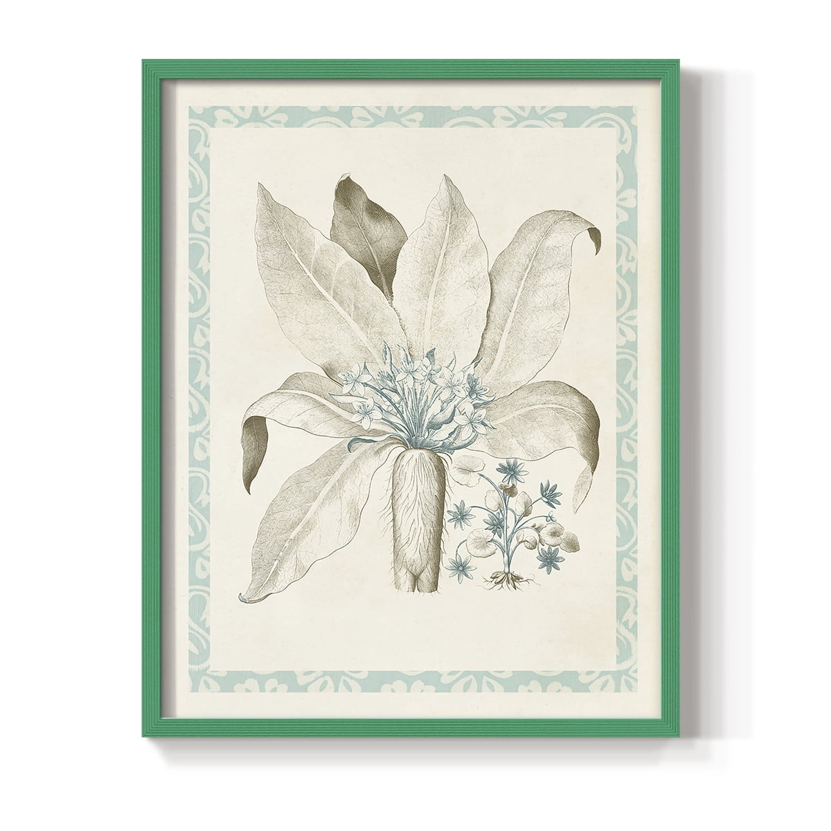 Willow Blue Besler V Framed Print - Solid Wood in Single Picture Frame Solid Wood 2 Framed Print