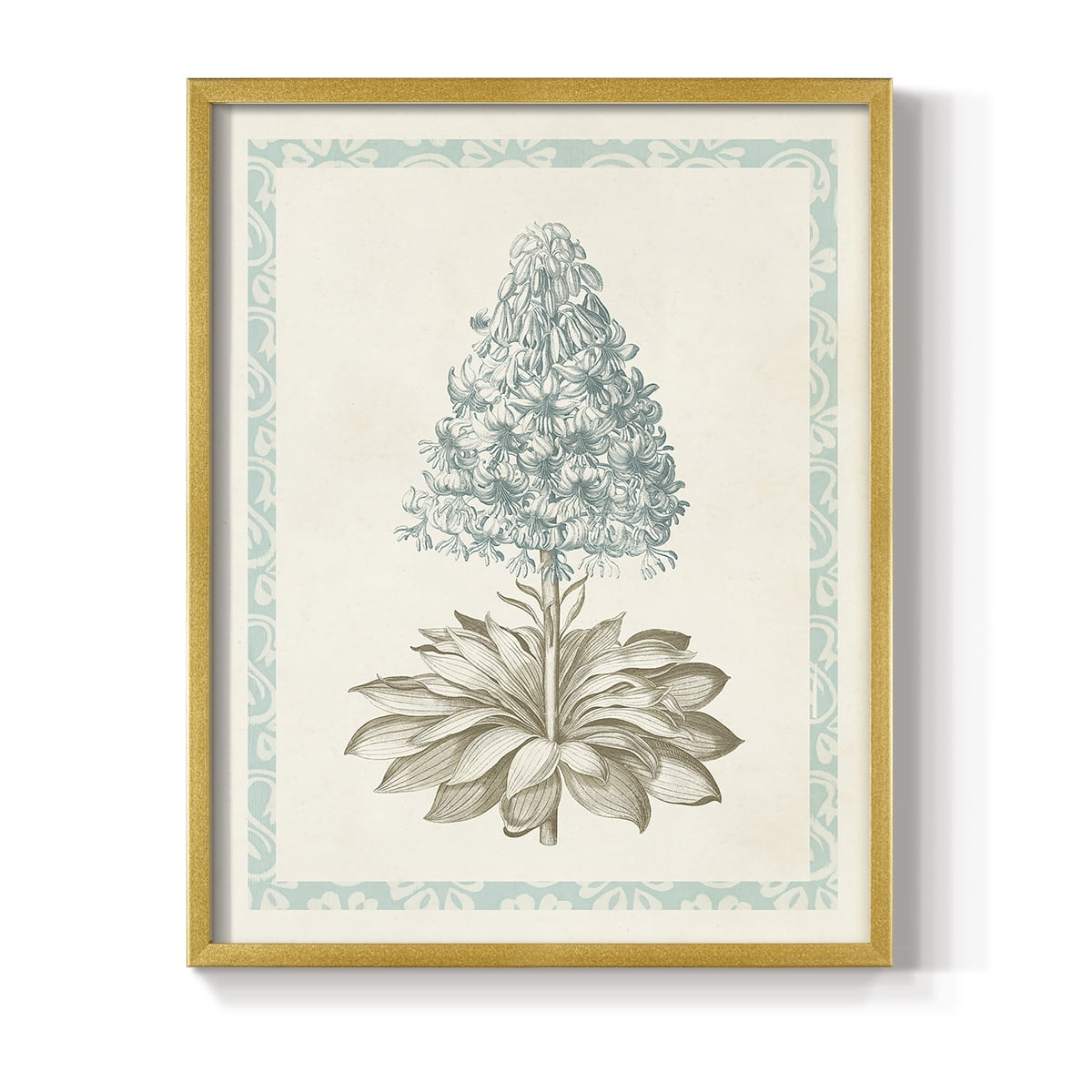 Willow Blue Besler VI Framed Print - Solid Wood in Single Picture Frame Solid Wood 2 Framed Print