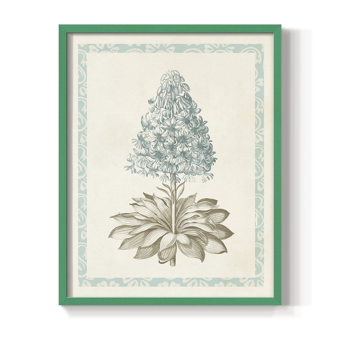 Willow Blue Besler VI Framed Print - Solid Wood in Single Picture Frame Solid Wood 2 Framed Print