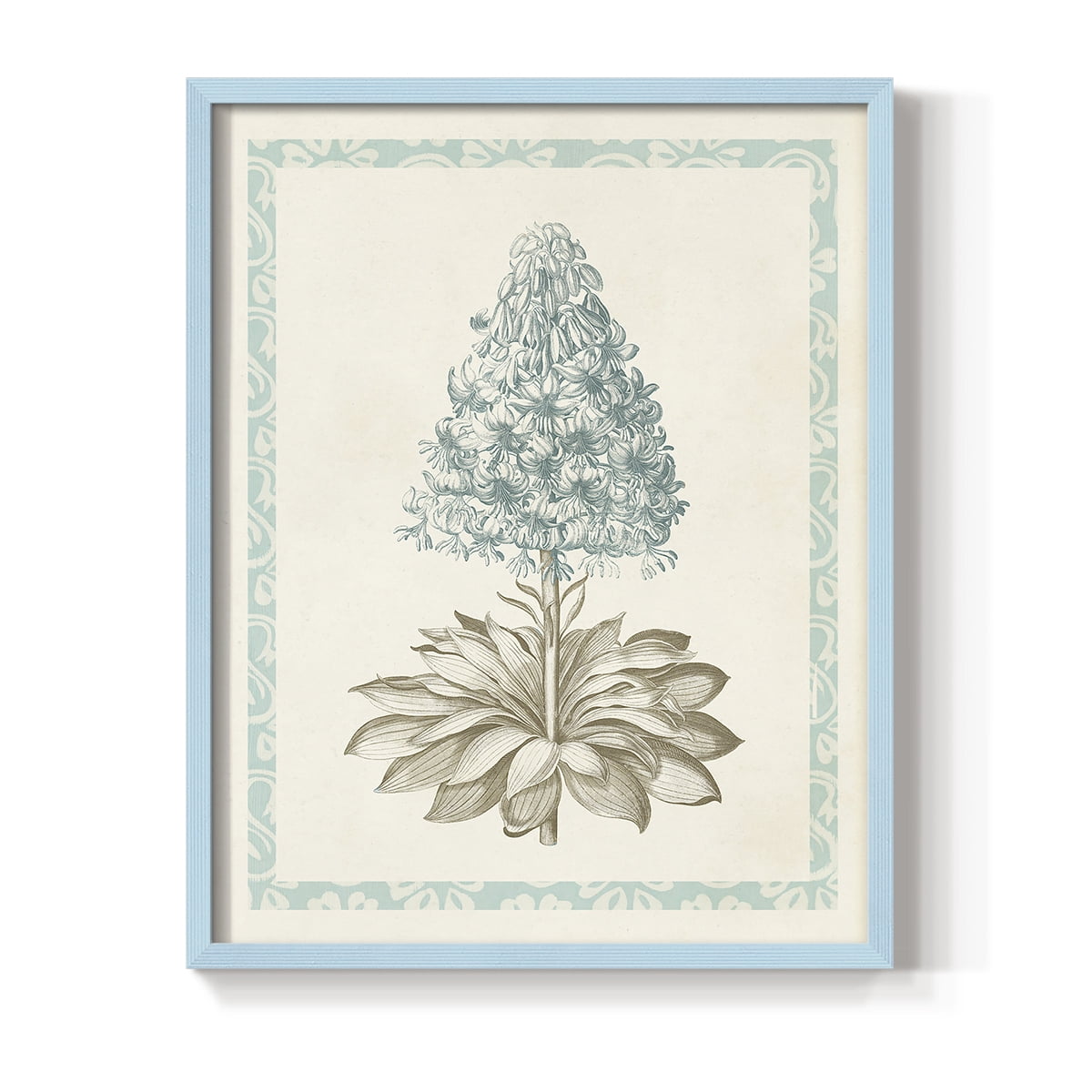 Willow Blue Besler VI Framed Print - Solid Wood in Single Picture Frame Solid Wood 2 Framed Print