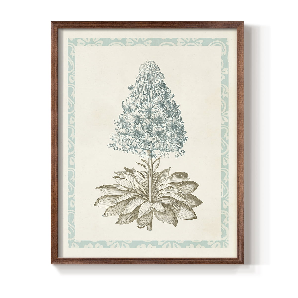 Willow Blue Besler VI Framed Print - Solid Wood in Single Picture Frame Solid Wood 2 Framed Print