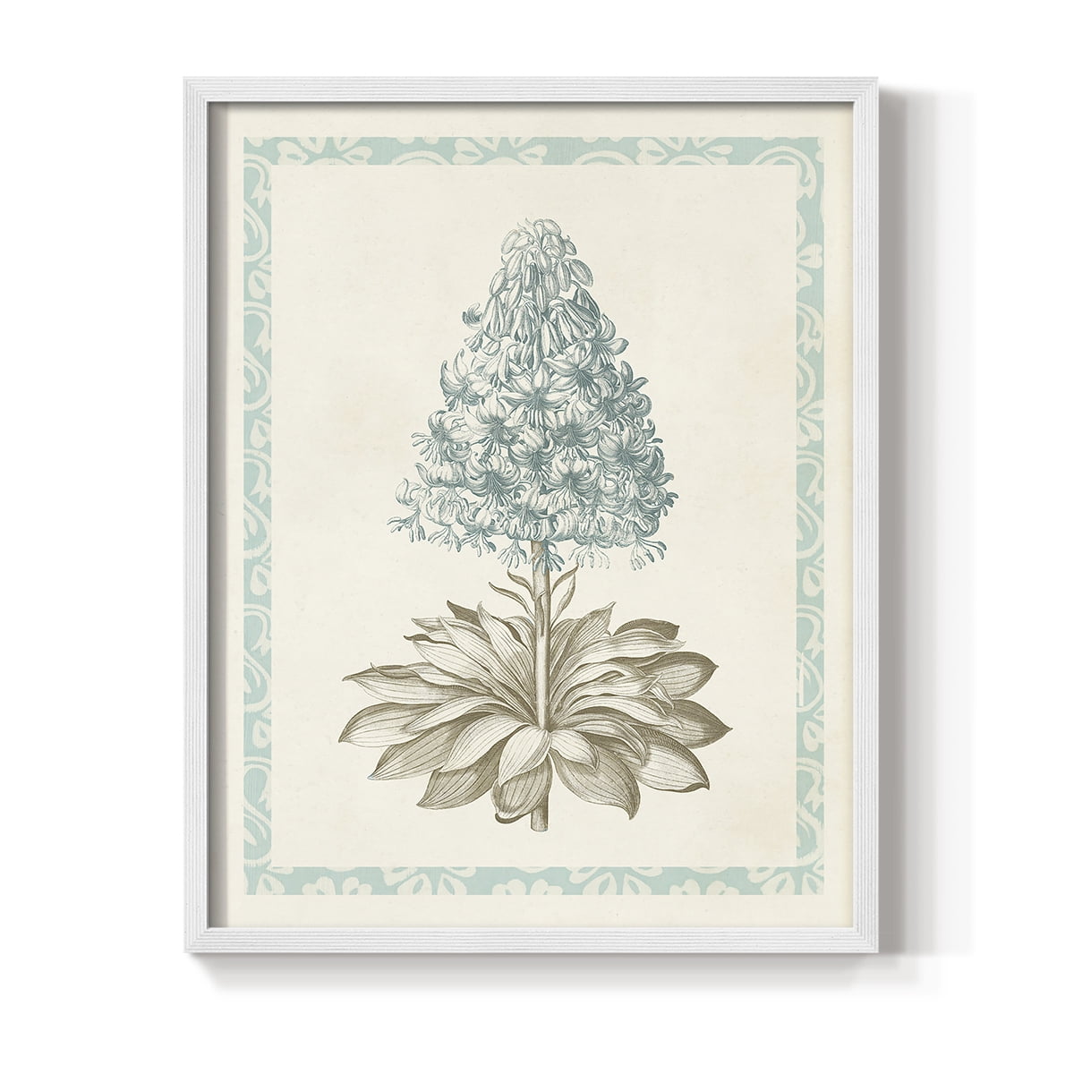 Willow Blue Besler VI Framed Print - Solid Wood in Single Picture Frame Solid Wood 2 Framed Print