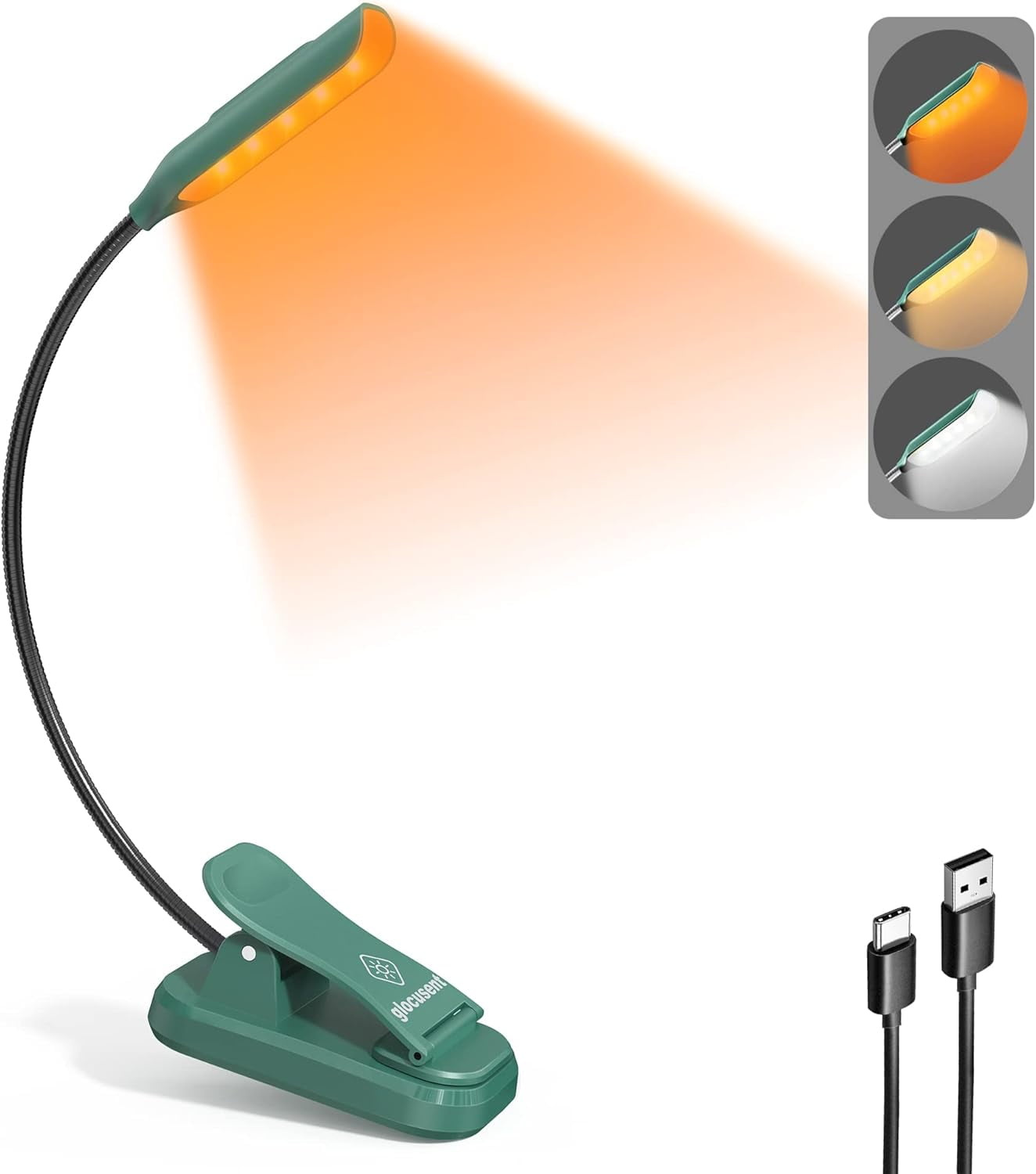 Willow Book Light for Reading in Bed, 10LED Bright Reading Light, 3