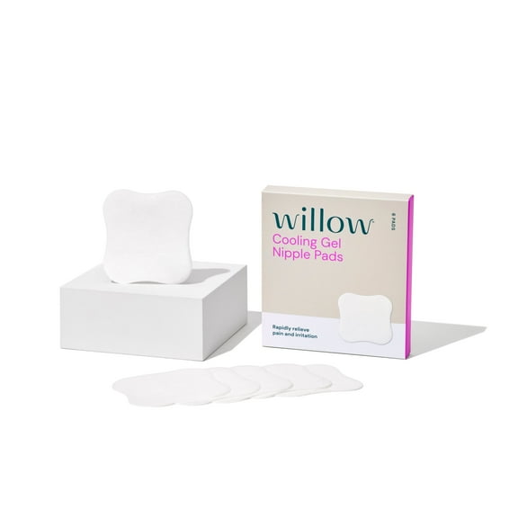Willow Cooling Gel Nipple Pads, 6-count