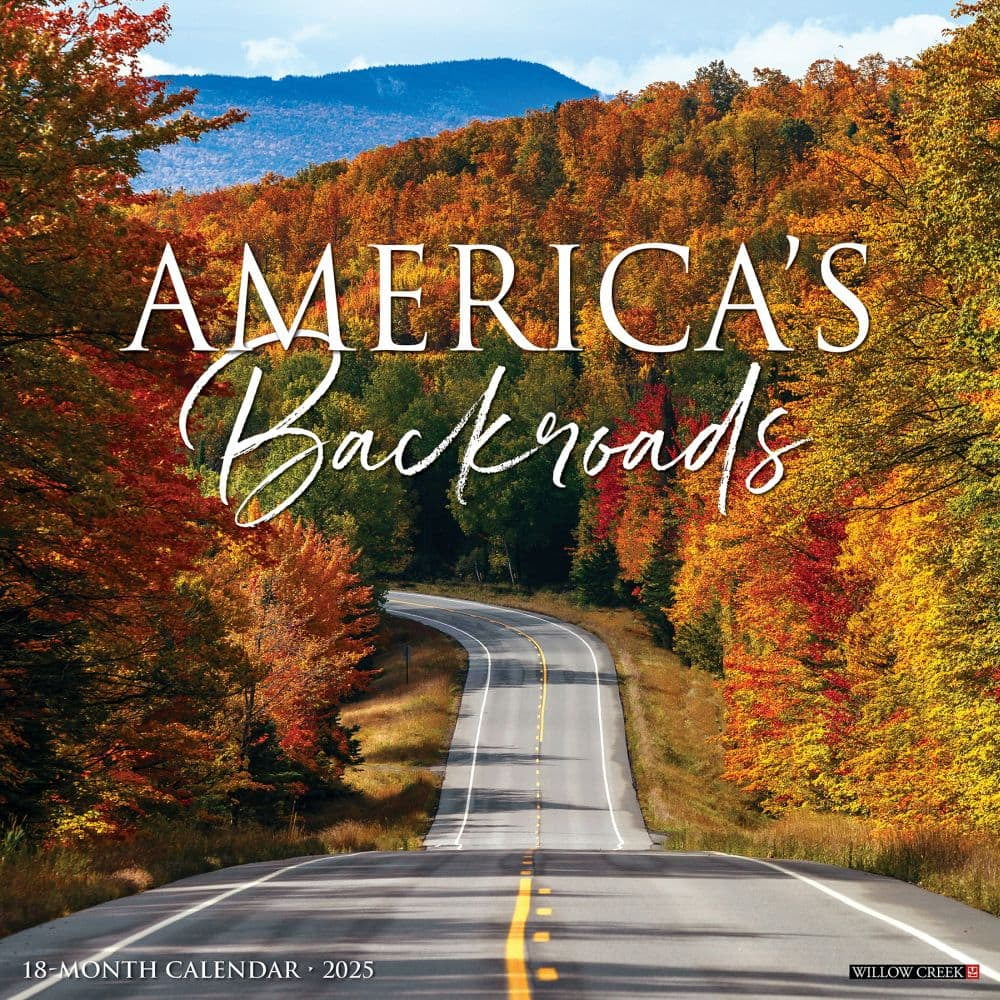 Willow Creek Press, Americas Backroads 2025 Wall Calendar