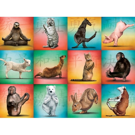 Willow Creek Press Animal Yoga 500-Piece Puzzle