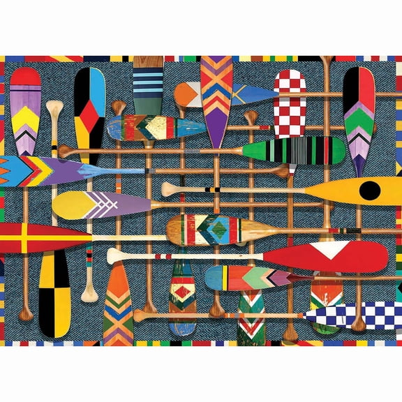 Willow Creek Press Canoe Paddles Jigsaw Puzzle