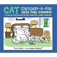 thumbnail image 1 of 2025 Willow Creek Press Daily Desk Box Calendar, 5-1/2" x 6-1/4" , Cat Cartoon-A-Day by Jonny Hawkins, January to December 2025, 40713, 1 of 4