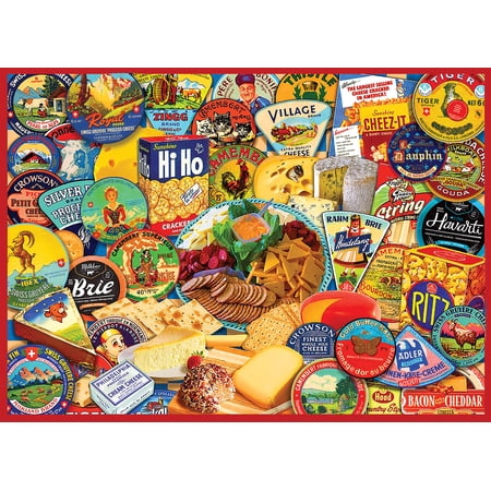Willow Creek Press Cheese & Crackers 1000-Piece Puzzle