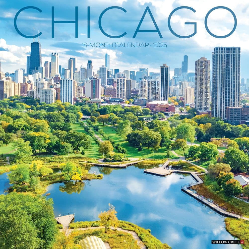 Willow Creek Press, Chicago 2025 Wall Calendar