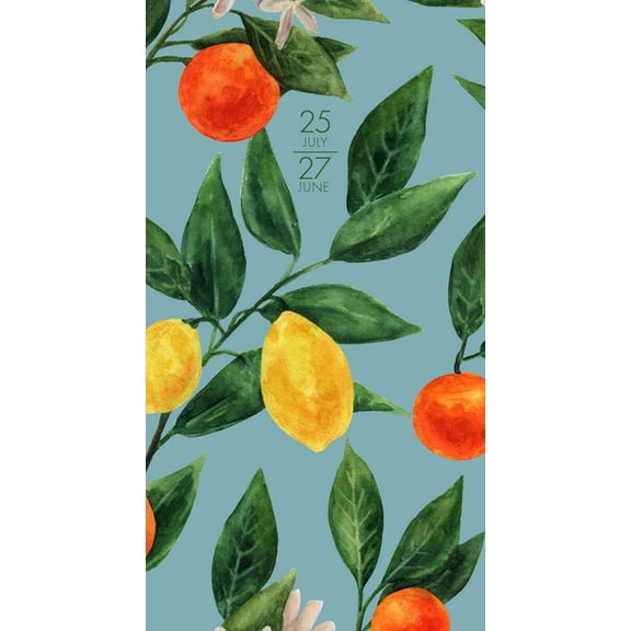 Colorful Citrus Academic July 2025 - June 2027 2-Year Pocket Planner, (Hardcover)