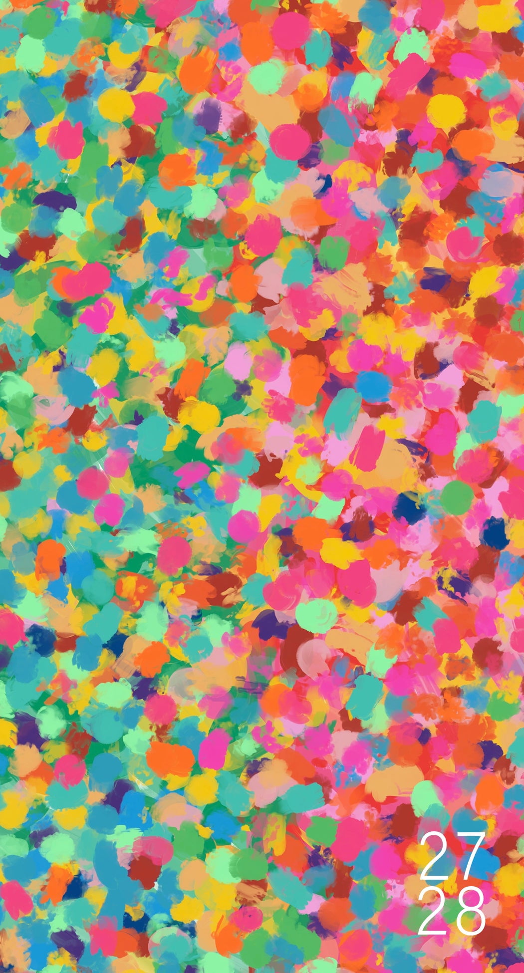 Willow Creek Press Confetti Pop 2-Year 2027-28 3.5" x 6.5" Monthly Pocket Planner (66034)
