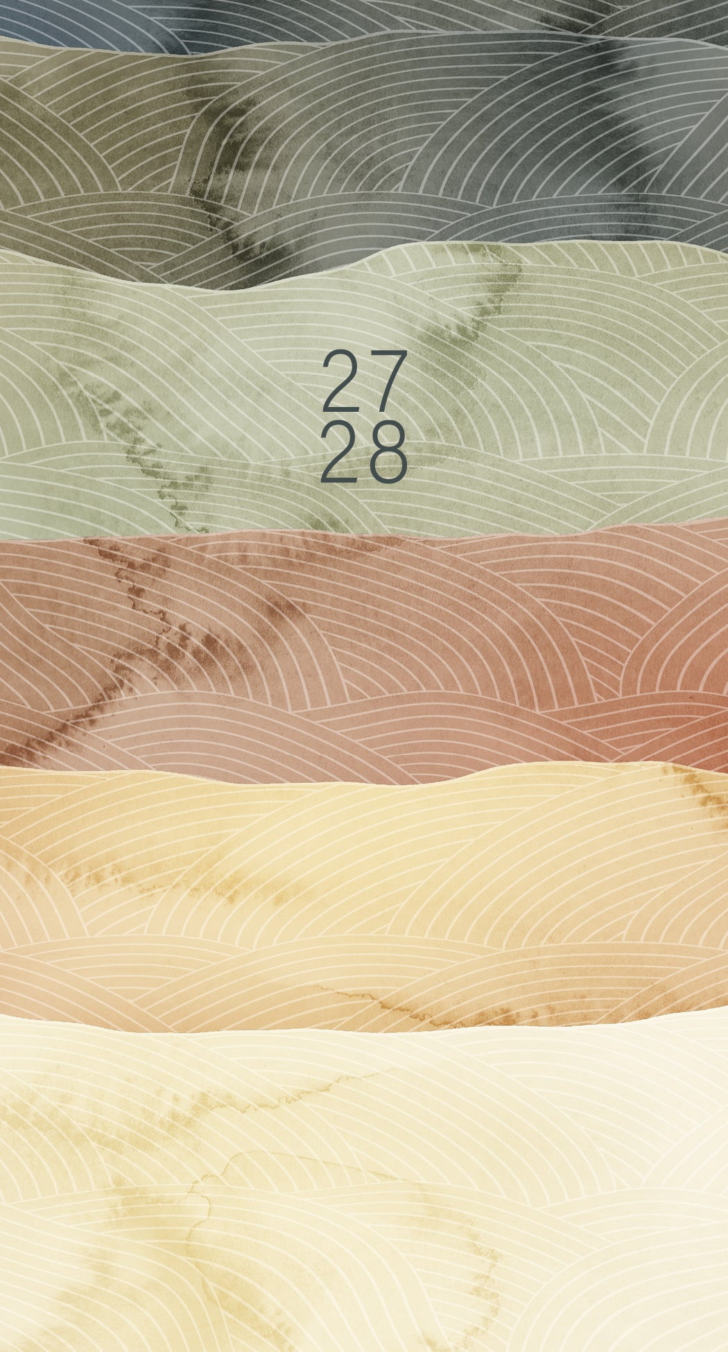 Willow Creek Press Desert Dune 2-Year 2027-28 3.5" x 6.5" Monthly Pocket Planner (66249)