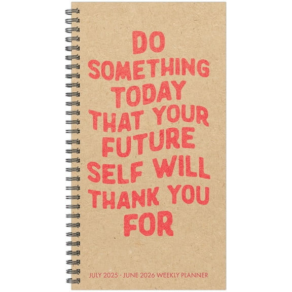 Future Self July 2025 - June 2026 3.5 X 6.5 Softcover Weekly Spiral Planner, (Hardcover)