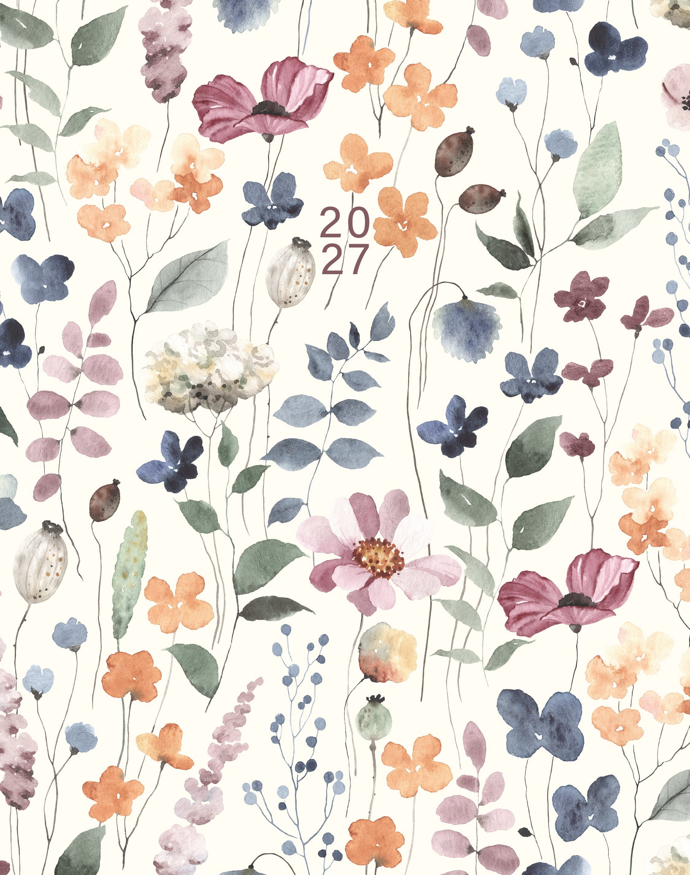 Willow Creek Press Garden Botanical 2027 7.5" x 9.5" Booklet Monthly Planner (66393)