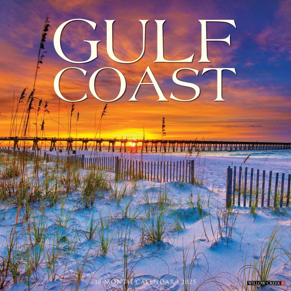 Willow Creek Press, Gulf Coast 2025 Wall Calendar