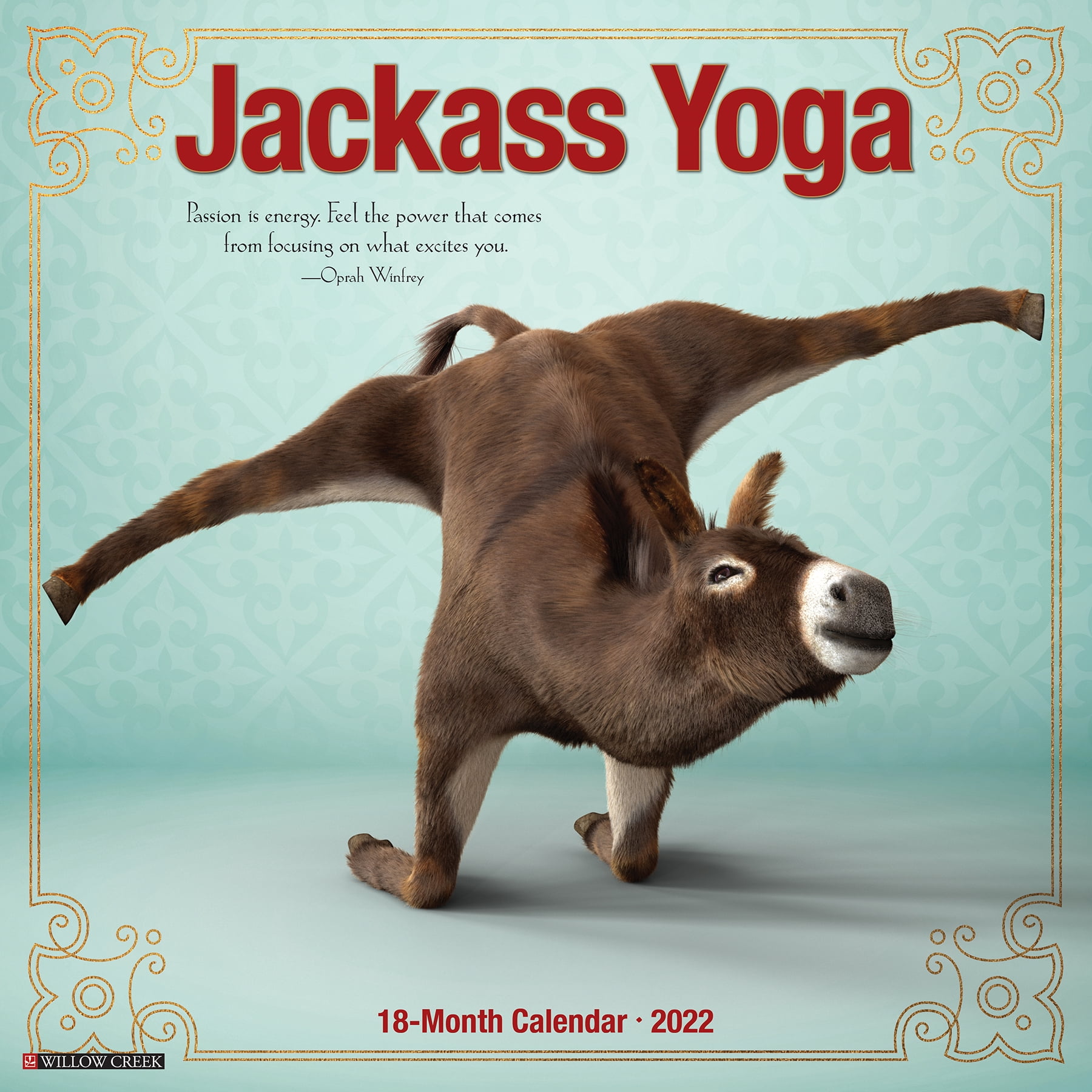 Willow Creek Press Jackass Yoga 2022 Wall Calendar