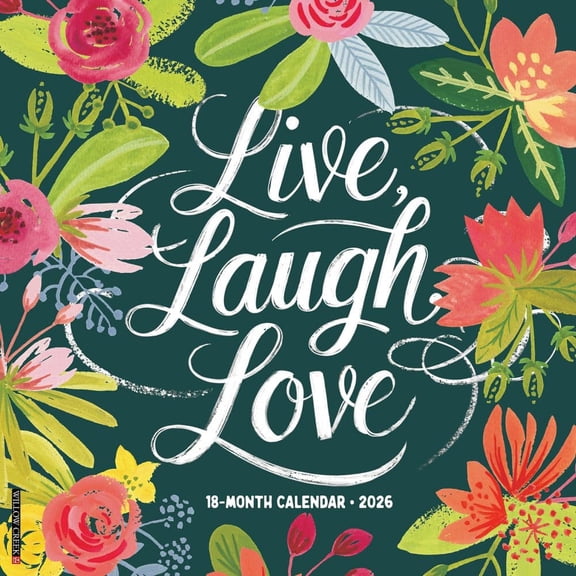 Willow Creek Press, Live Laugh Love 2026 Wall Calendar