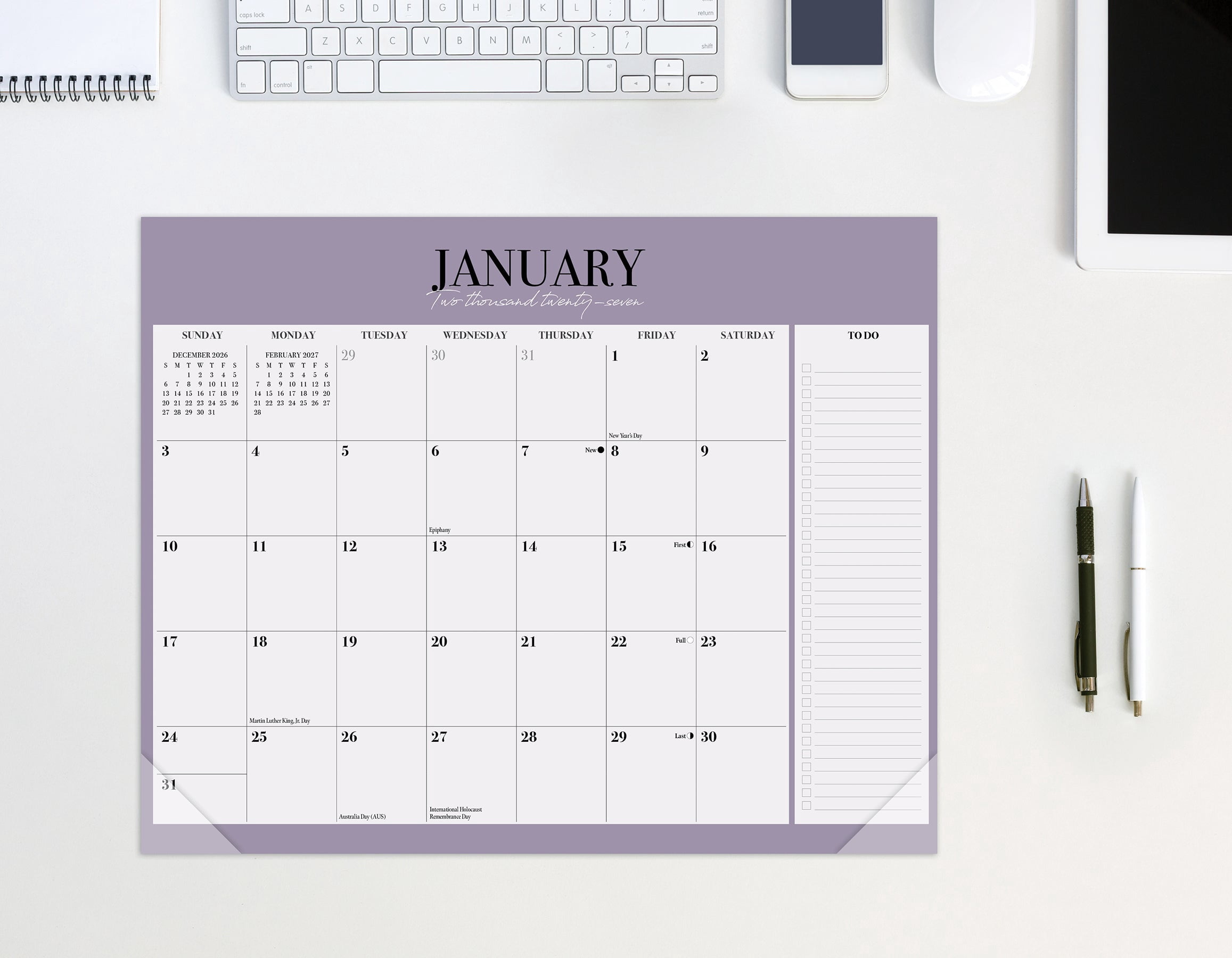 Willow Creek Press Modern 2027 10" x 8" Magnetic Wall Calendar (67055X)