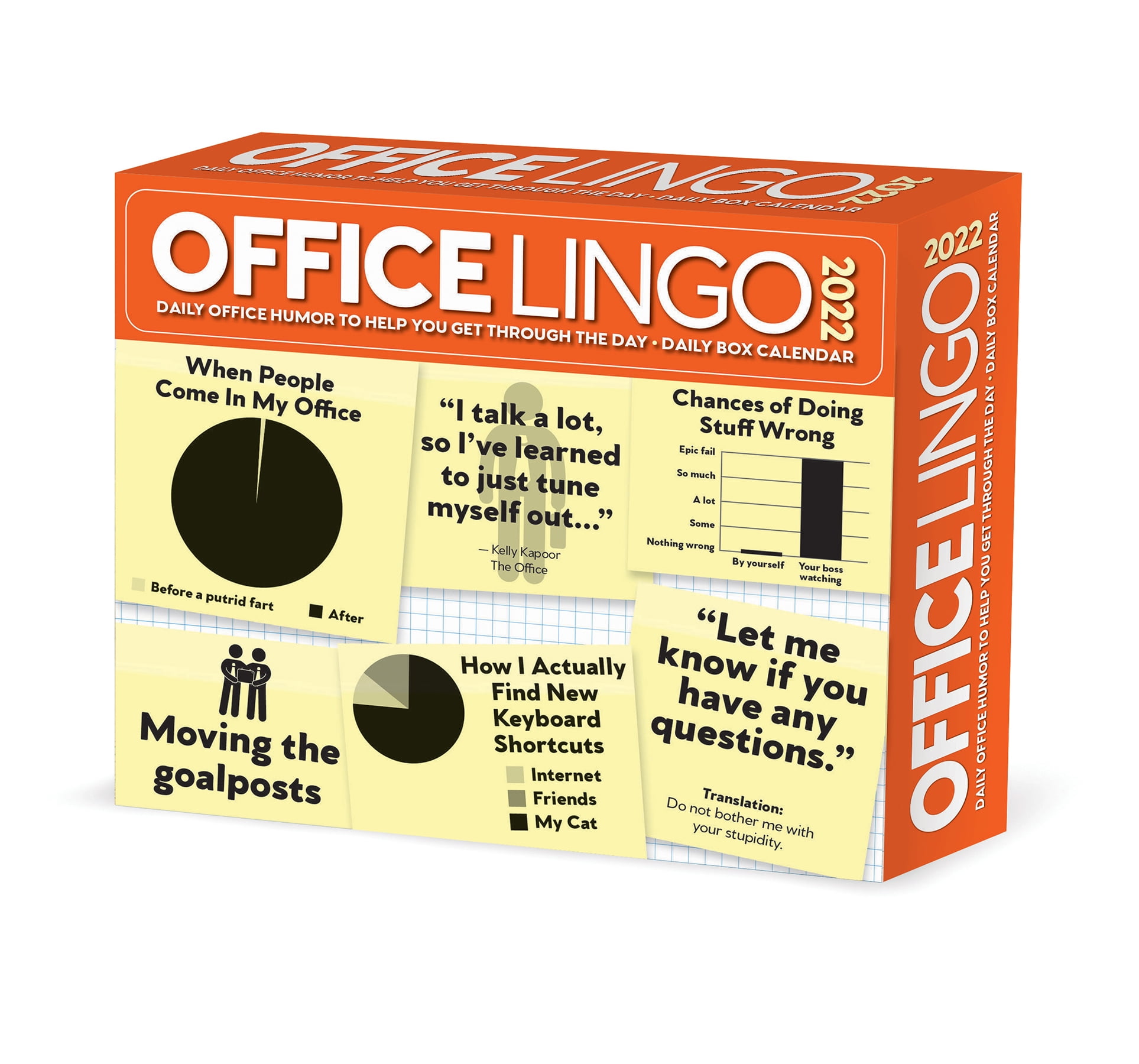 Willow Creek Press Office Lingo 2022 Box Calendar Daily Desktop